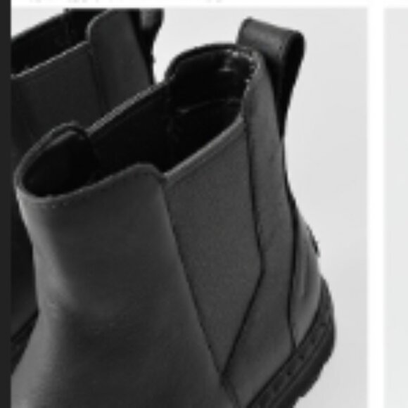 HOLIDAY SALE⭐️ SOREL BLACK LEATHER CHELSEA ANKLE BOOTS WATERPROOF - Picture 3 of 11
